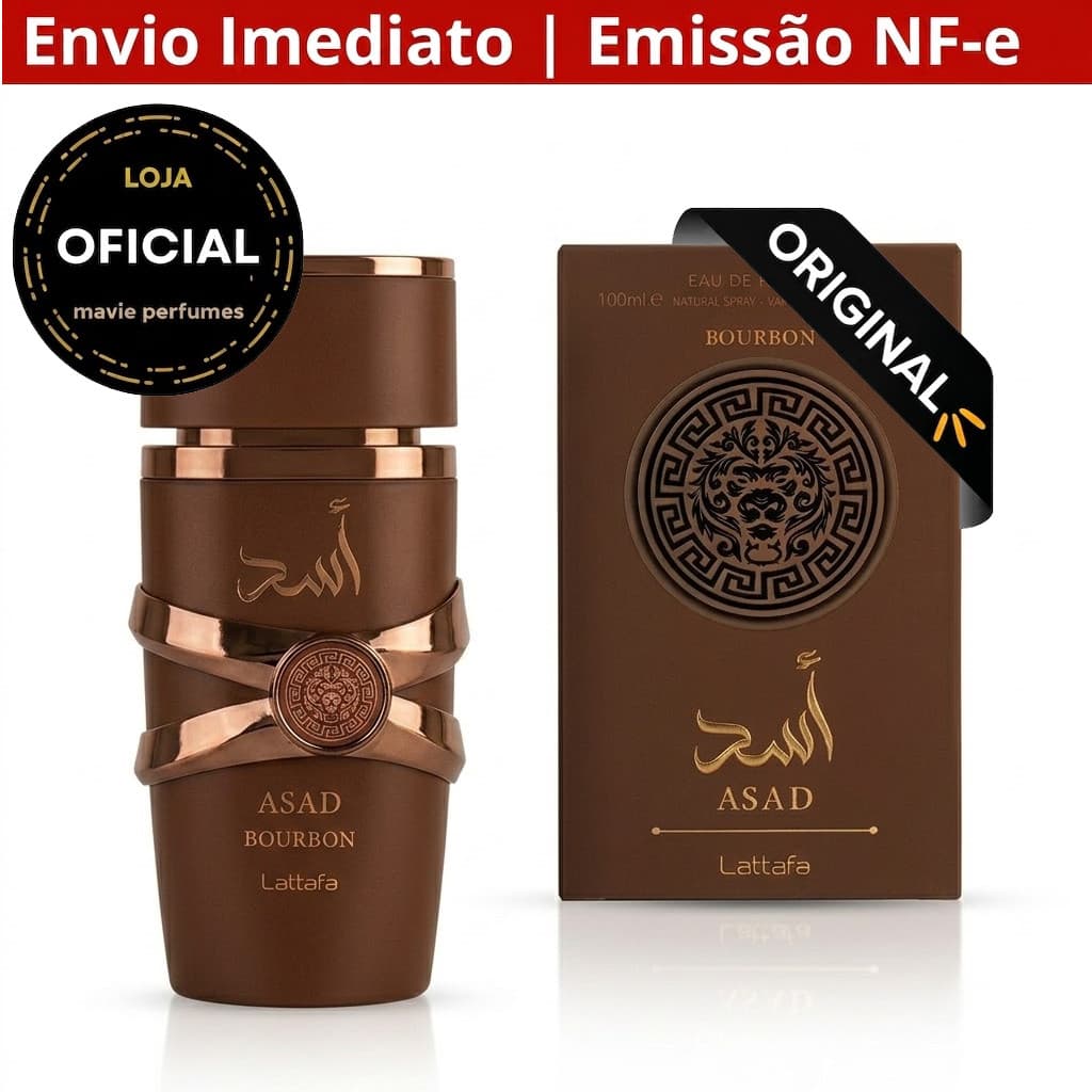 🔥Frete Grátis Perfume Árabe Masculino Sofisticado  Lattafa Asad Bourbon  100ml