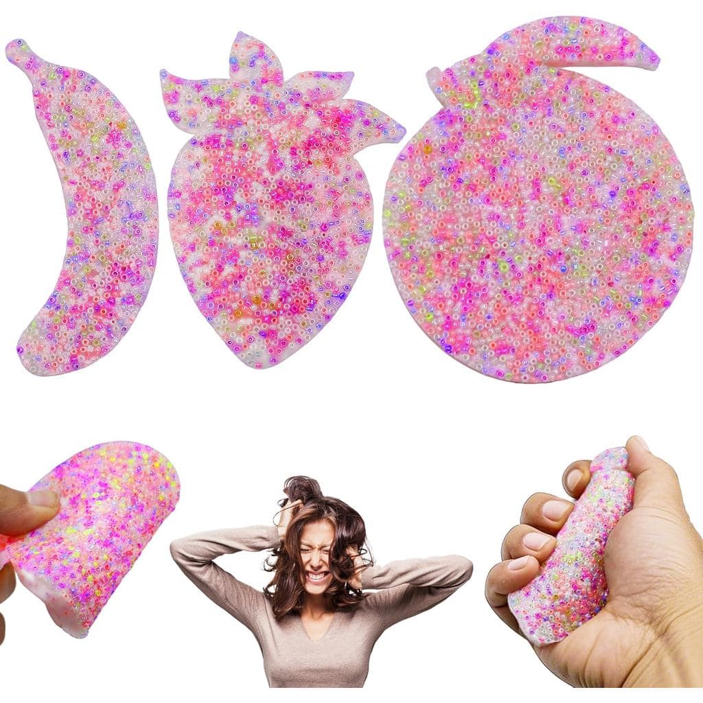 3 Peças de Brinquedos Sensoriais para Alívio da Ansiedade, Almofada Sensorial de Silicone para Alívio da Ansiedade, Brin