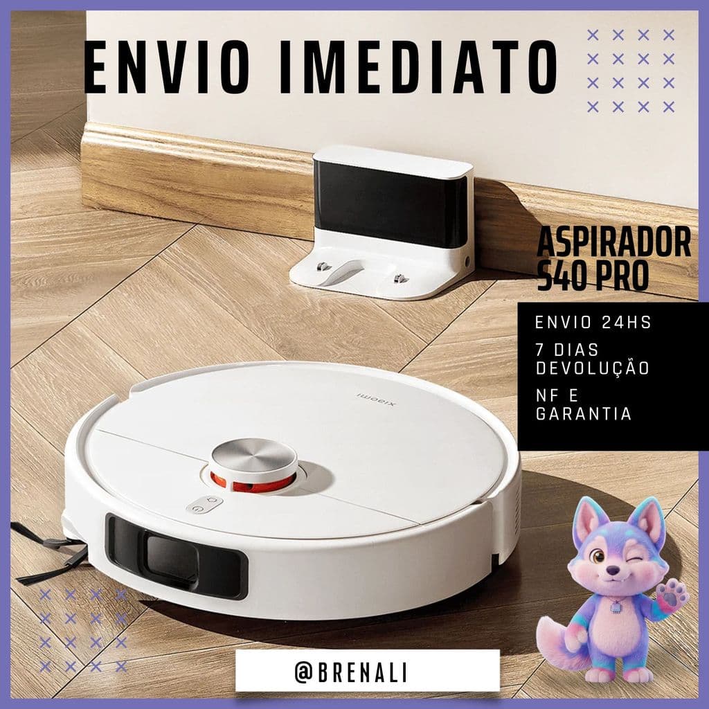 Xiaomi S40 Pro 15000Pa Sensor LDS WiFi Mop Auto Recarga