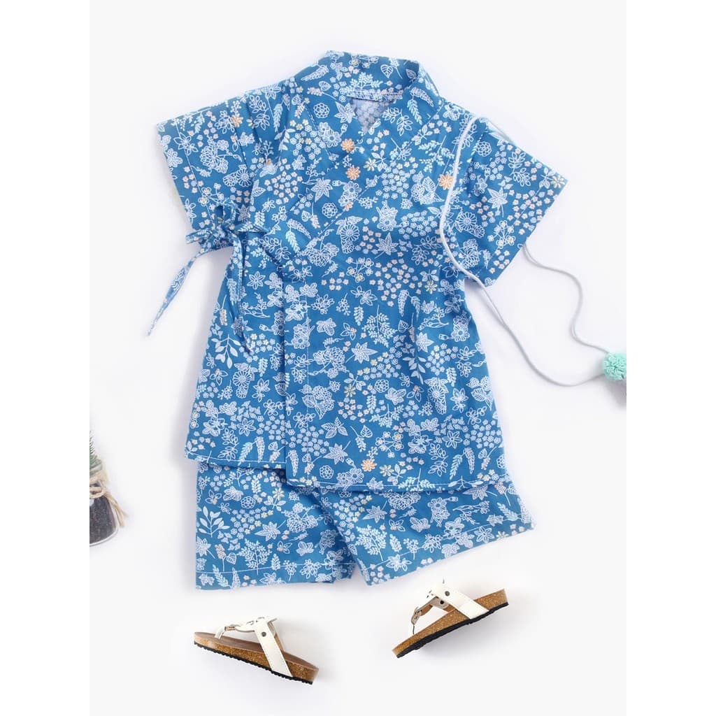 Roupas infantis estilo verão roupas infantis japonês Yukata bebê quimono pijamas recém-nascidos de manga curta roupas pa