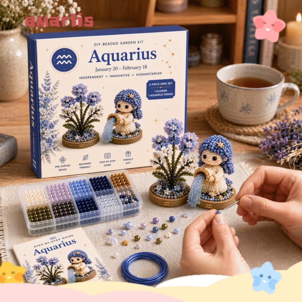 Kit De Artesanato De Contas DIY AMARLIS , Coloridas De Tamanho Mini Miçangas Bordadas À Mão