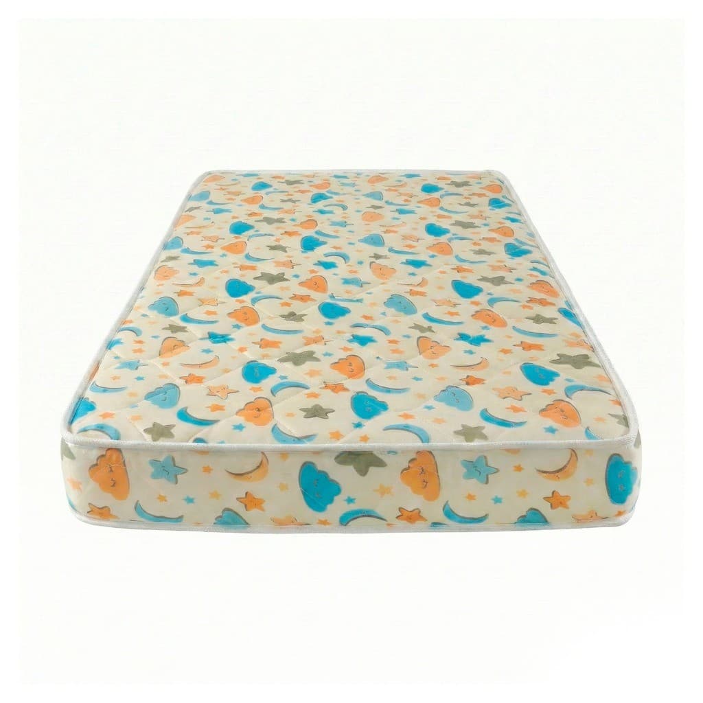 Colchão Infantil 130x70x8 D18 Colorido Estampado Confortável Antiácaro para Berço Minicama Despumalar