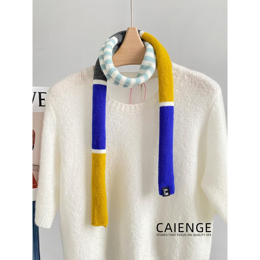 Nicho Design Retro cor Dachshund cachecol das mulheres dos homens outono inverno moda cor combinando fino cachecol de ma