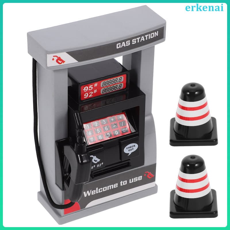 🧸 1Conjunto Kit Educativo De Posto De Gasolina Em Material Plástico Colorido