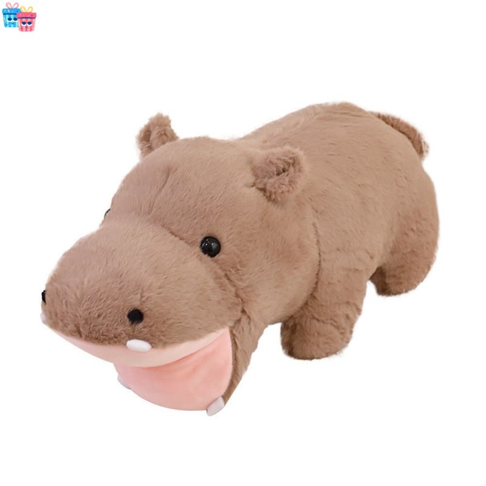 Brinquedo De Pelúcia Hipopótamo Fofo Macio Grande Travesseiro De Dormir Aconchegante Para Crianças Boneca Confortável De