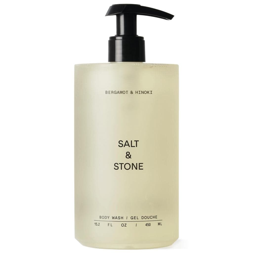 Gel de Banho Salt & Stone com Antioxidantes para Hidratação Profunda |   Para Mulheres e Homens, Sem Sulfatos, Parabenos