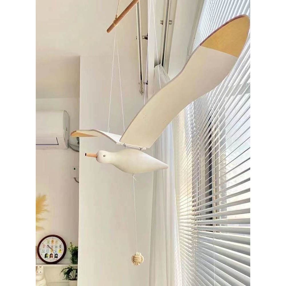 Gaivota voadora pendurada pássaro voador sala de estar varanda decoração brinquedos de cabeceira das crianças charme de