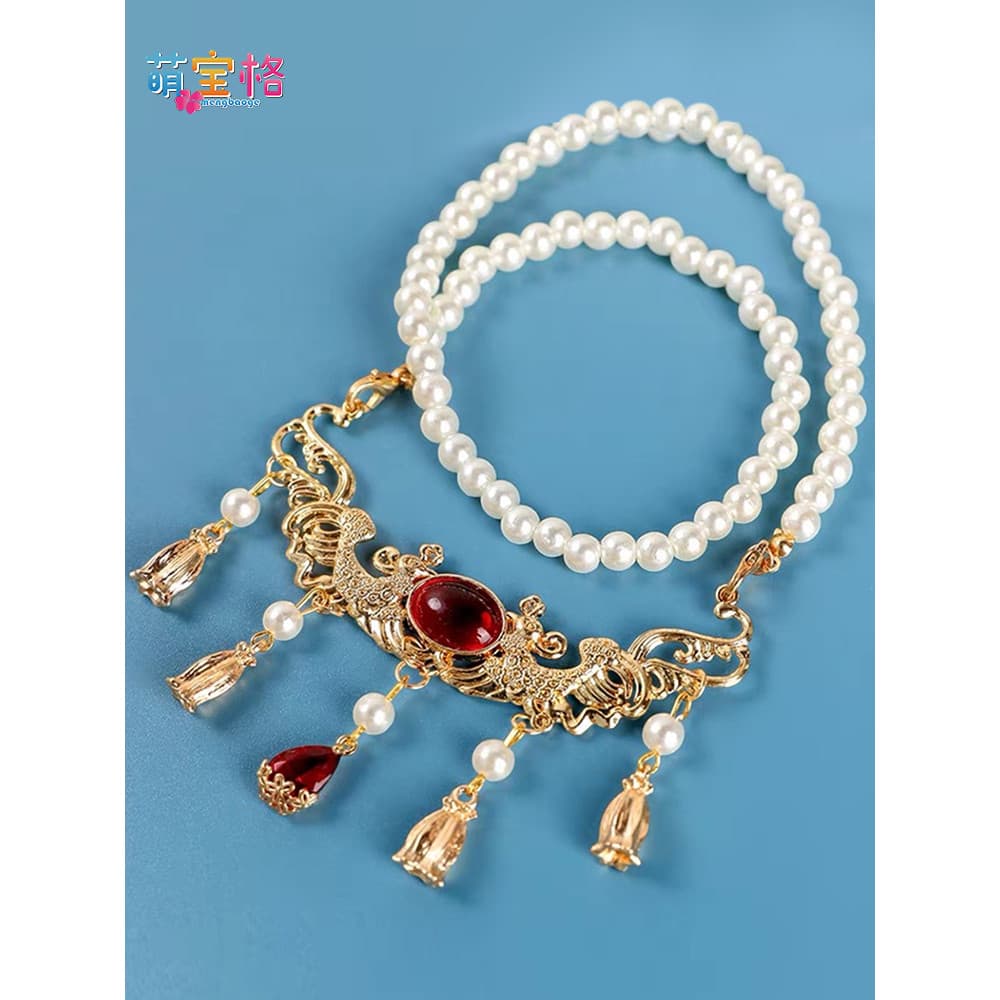 Crianças crianças meninas colar cavalo rosto saia acessórios adulto Yingluo terno borla pingente correspondência colar j