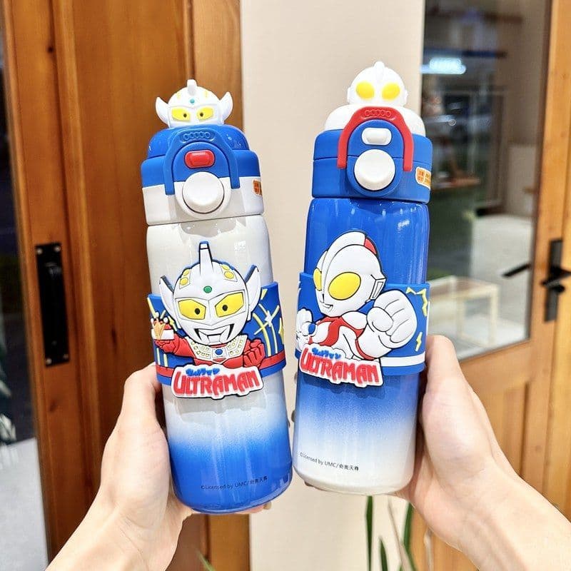 Ultraman copo térmico infantil meninos estudantes do ensino fundamental copo de água especial para crianças 2026 novo es
