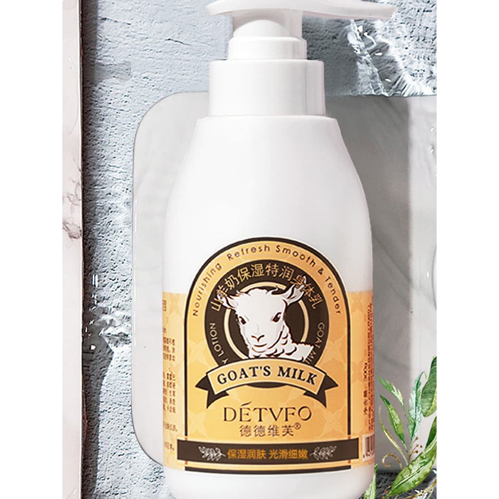 Dedeweifu Leite de Cabra Hidratante Loção Corporal Extra Hidratante 300g Hidratante Iluminador Anti-Secagem Peeling Manu