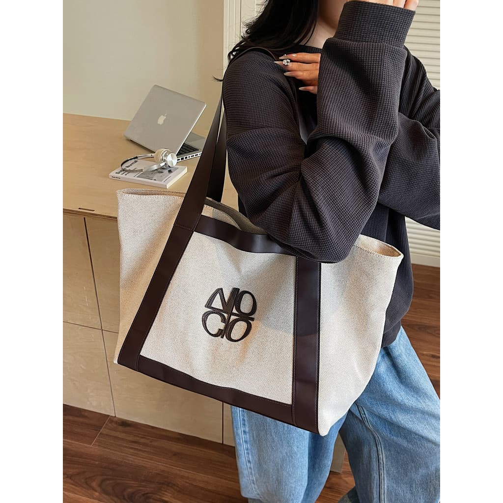 Bolsa de grande capacidade feminina 2025 novo estilo bolsa Casual All-Match Commuter saco de viagem de curta distância F
