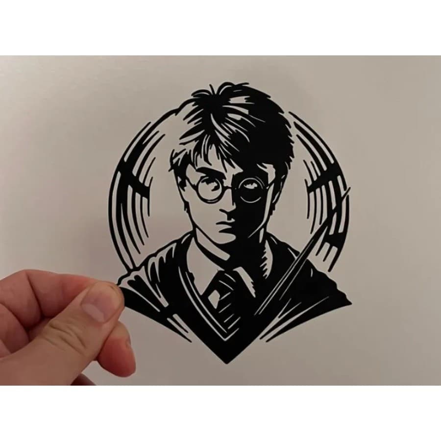 Quadro Decorativo Harry Potter Silhueta 3D Parede Geek Impressão 3D Decoração 15cm
