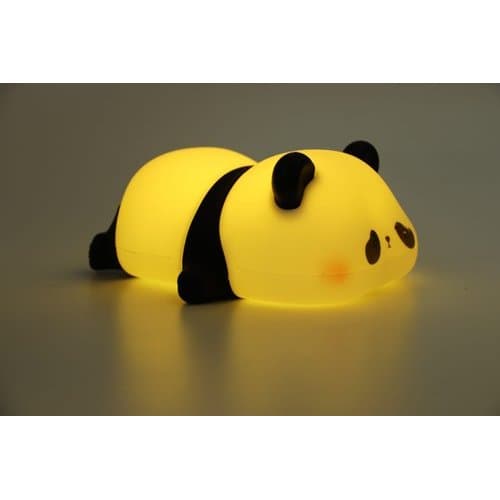 Luminaria Led Silicone Formato Panda Iconica Decorativa Iluminacao Ambiente Infantil