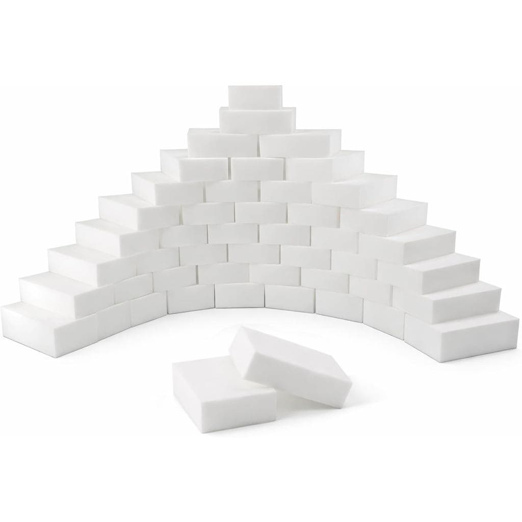 Pacote com 100 Esponjas Mágicas de Limpeza, Esponjas de Melamina Anti-riscos, Limpador Multi-Superfícies, Esponjas de Es