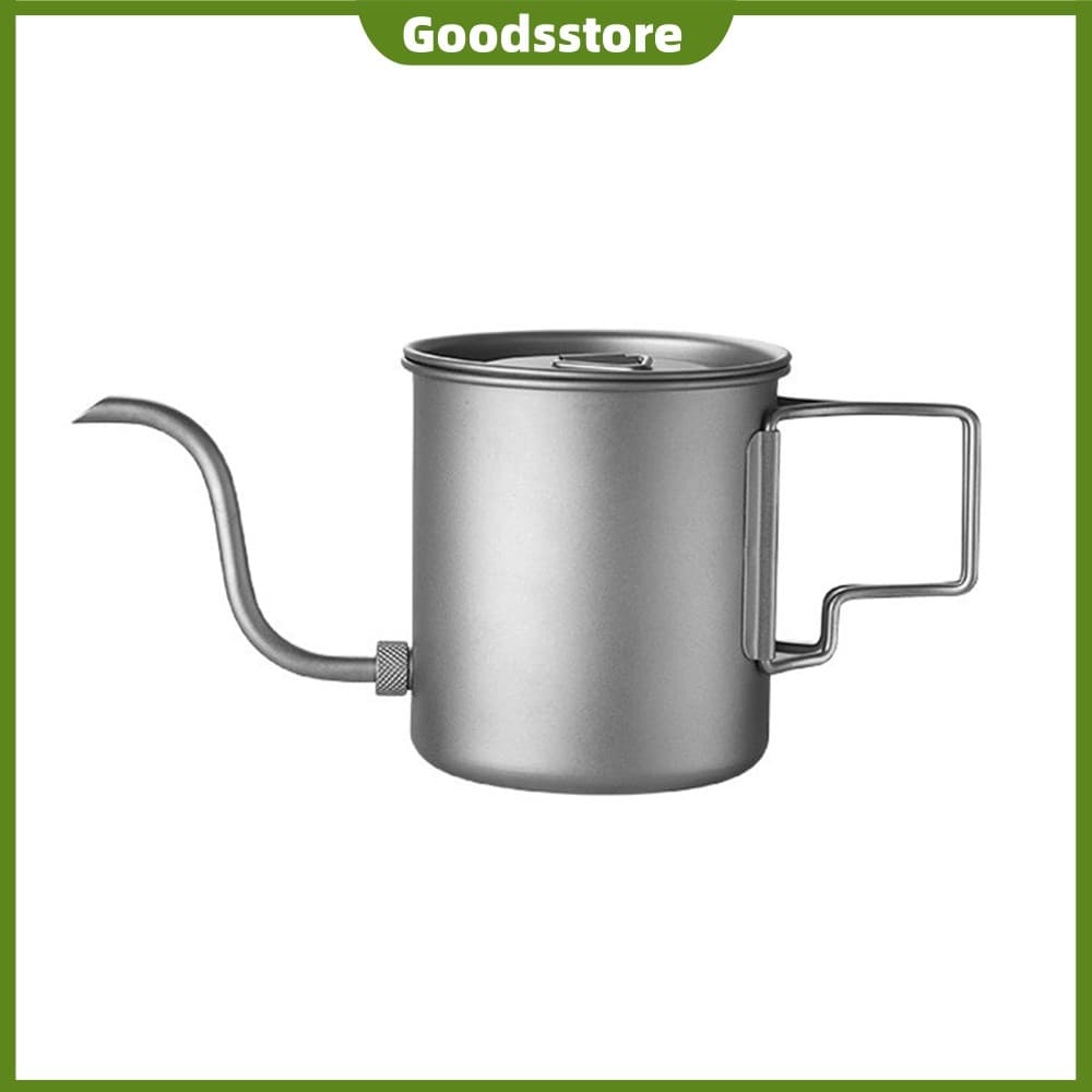 Cafeteira De Acampamento 420ml Com Tampa De Alça Dobrável Leve E Portátil Para , Caminhada , Viagens [Goodsstore.br]