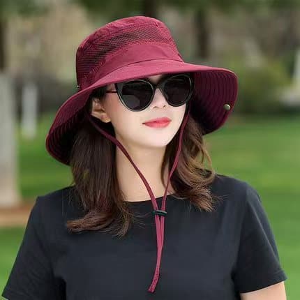 Chapéu protetor solar de rosto lateral ampliado, chapéu de sol de verão para homens e mulheres, pesca ao ar livre, monta