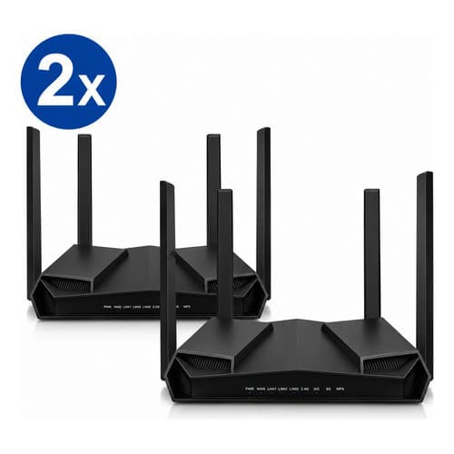 Kit 2 Roteadores Mesh Wifi 6 Ax3000 Easy4link Wr3004 Gigabit