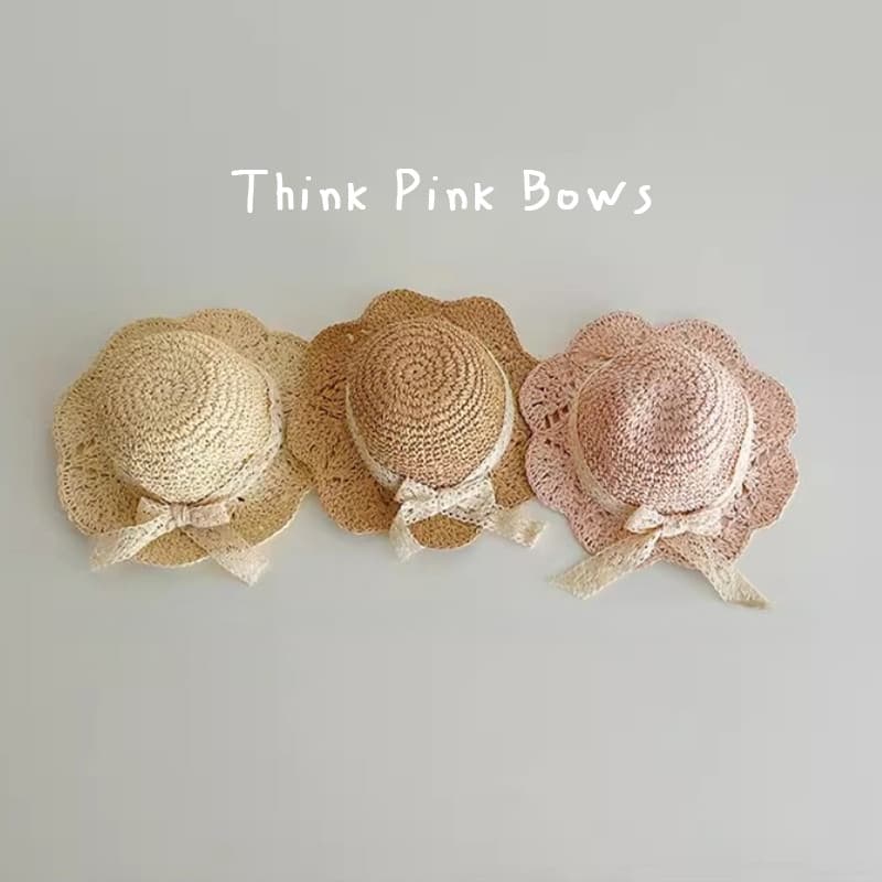 Chapéu de bebê verão moda Outing guarda-sol chapéu de palha meninas roupas de verão 2026 novo estilo beira-mar praia est