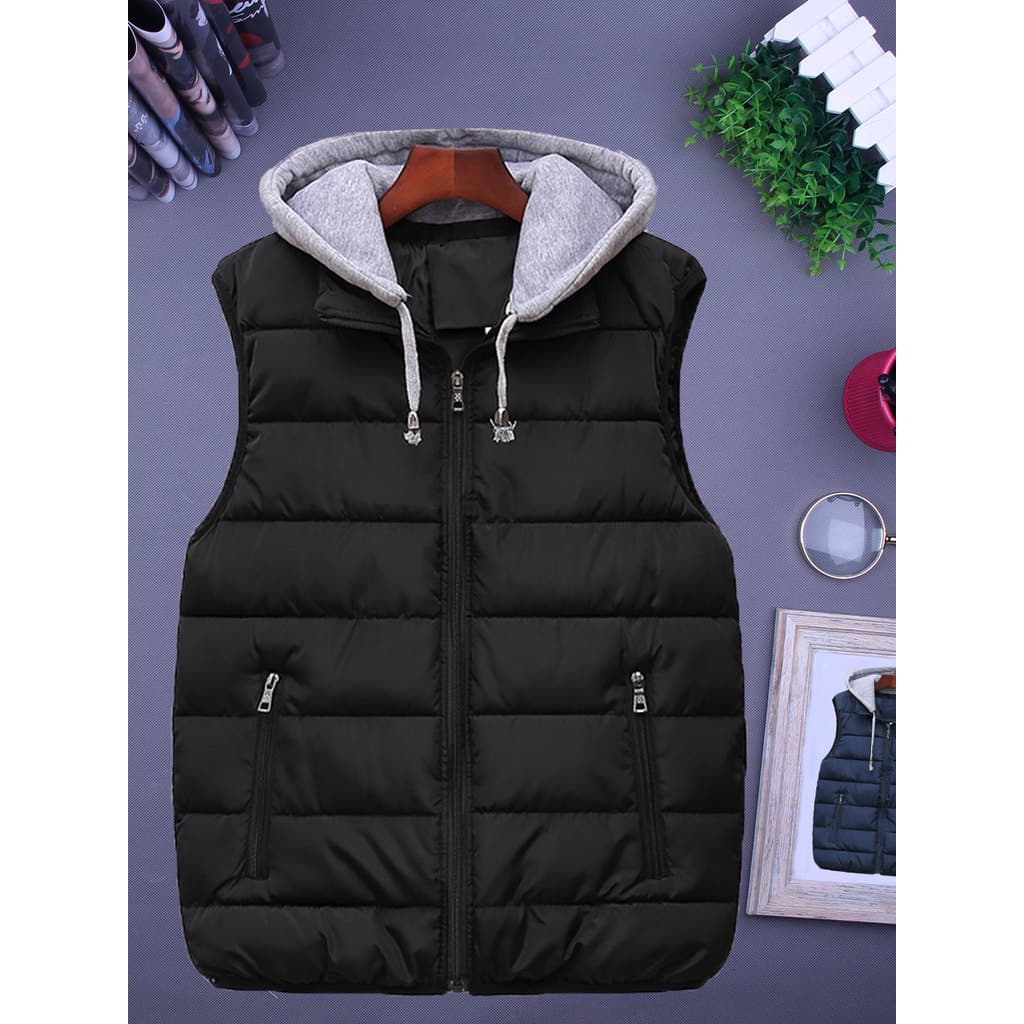 Outono inverno novo estilo das mulheres dos homens para baixo colete de algodão moda tendência All-Match Casual esportes