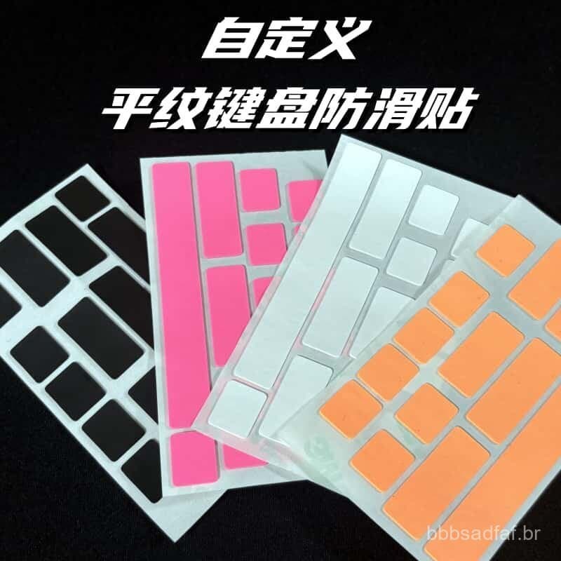 Adesivos antiderrapantes personalizáveis para teclado e mouse universais, feitos de material poron, absorventes de suor