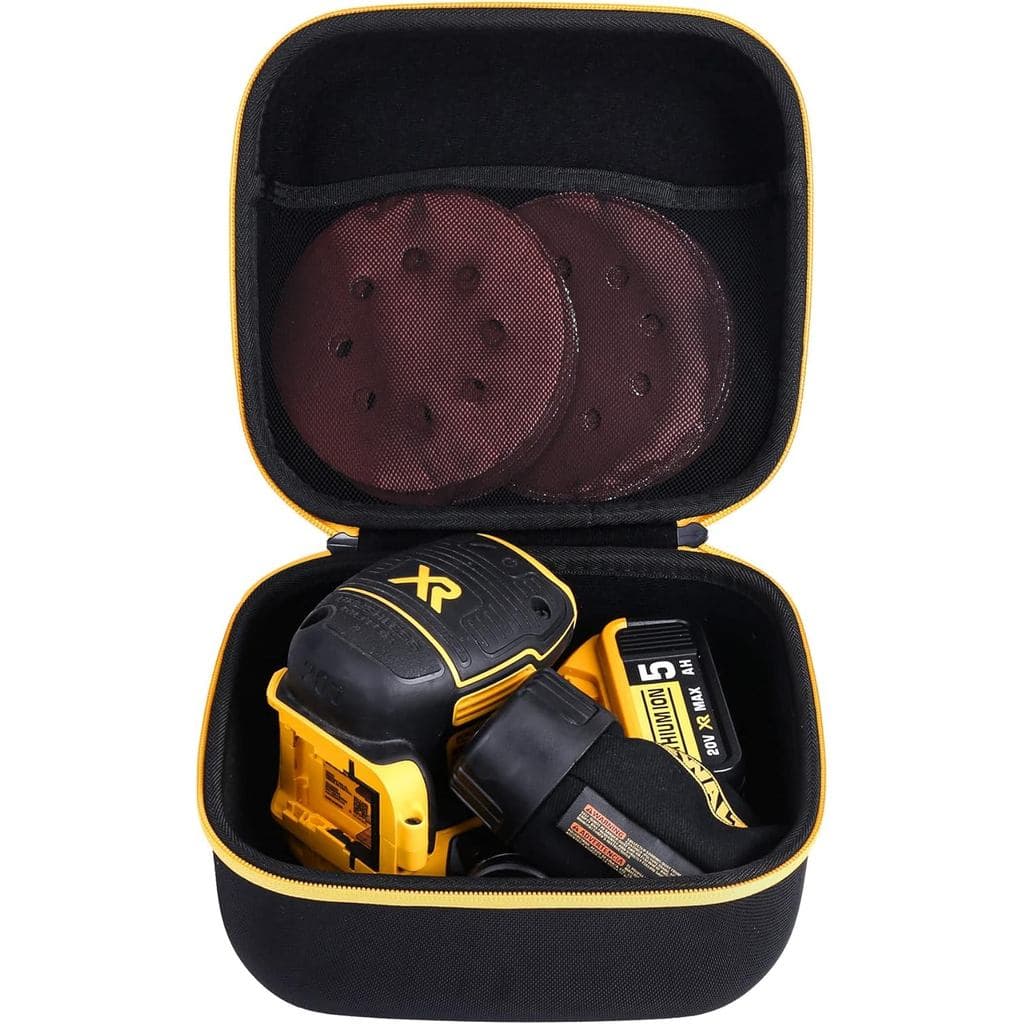 Estojo de Transporte Rígido khanka Compatível com Lixadeira Orbital DEWALT 20V MAX (DCW210B), Somente o Estojo