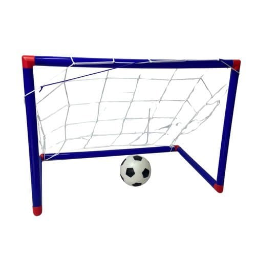 Trave Futebol Brinquedo Infantil Azul Bola Inclusa Jogo Divertido Educativo Desenvolve Habilidade