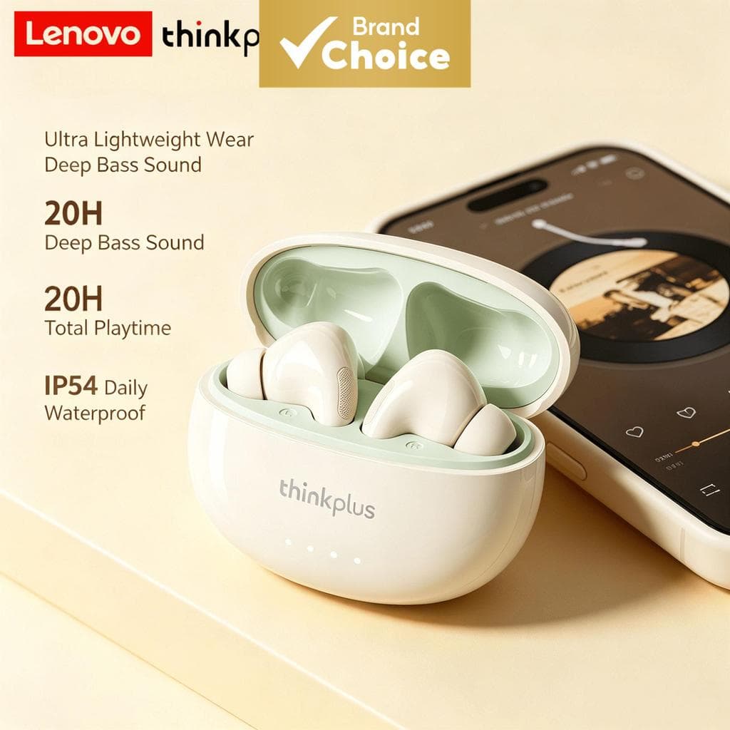 Lenovo LP5PRO Fones De Ouvido Sem Fio Bluetooth Esportes Correndo Ginásio Leve Confortável Ajuste Longa Vida Útil Da Bat