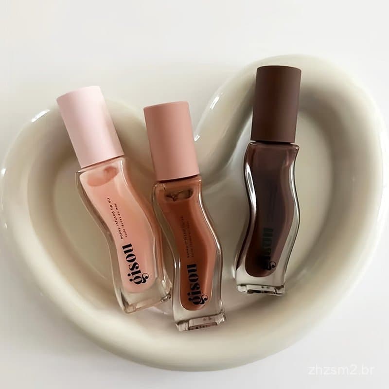 Gisou Nova Edição Limitada Outono Inverno: Óleo Labial Hidratante de Longa Duração, Brilho Labial, Cuidado Labial, Efeit