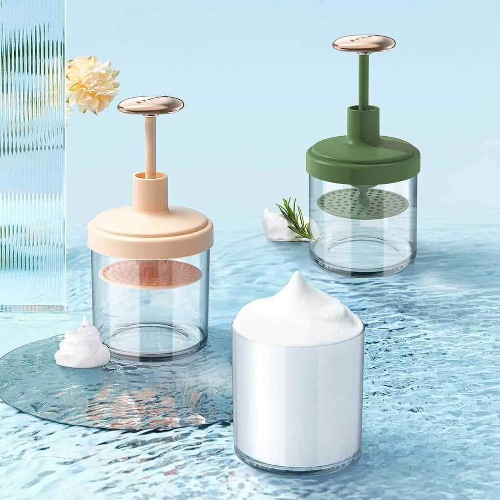 Espuma de limpeza Facial dedicada viagem doméstica portátil Gel de banho Shampoo Manual tipo Push foamer