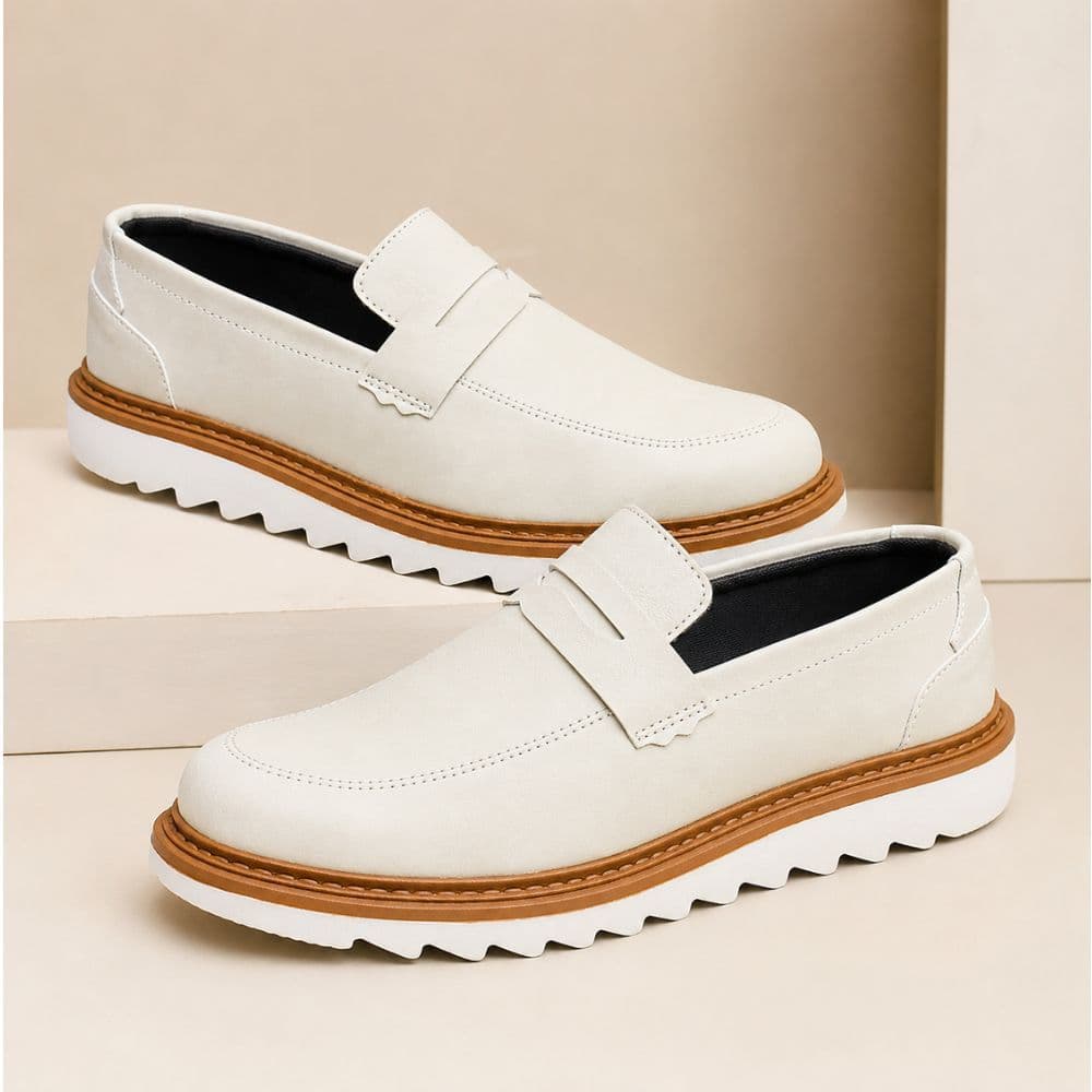Mocassim Masculino Sola Tratorado Loafer Oxford Derby Casual Estilo Social