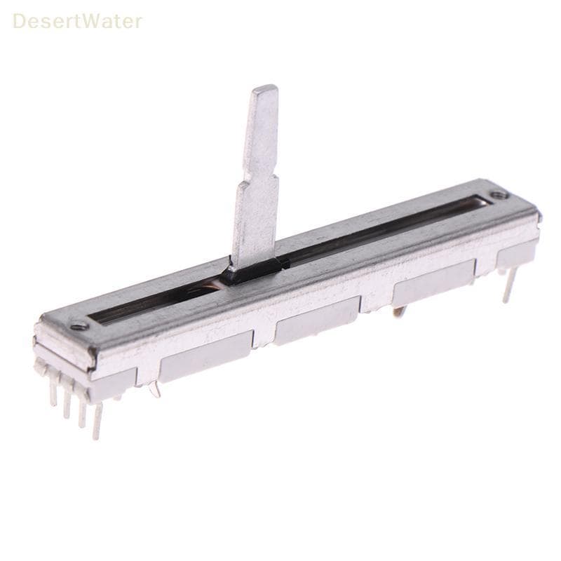 < DesertW > 1 Peça Para 60mm DJM 350 400 600 700 800 Push Fader Potenciômetro Deslizante Reto DJ Mixer Estéreo Novo