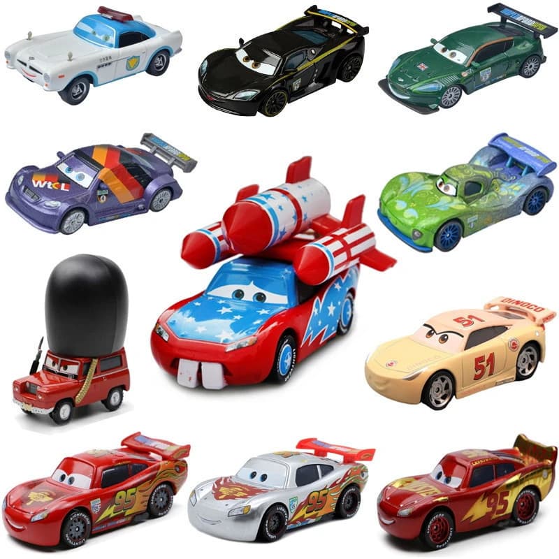 JAMXUN Disney Pixar Cars 2 3 Brinquedo Carro Modelo Relâmpago McQueen Foguete Hamilton Mágico Hudson Presente para Menin