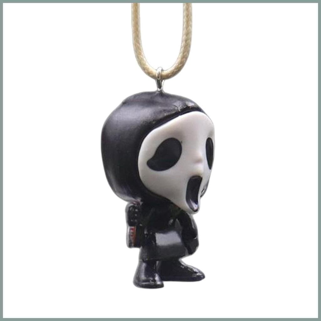 Ghostface Chaveiro Fantasma Ornamento PVC Criativo Horror Merch Acessórios Do Carro Decoração Para Casa Detalhes Jovens