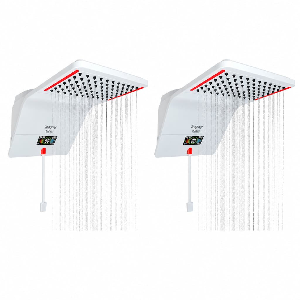 Kit 2  Chuveiros Eletrônicos Ducali Premium Branco
