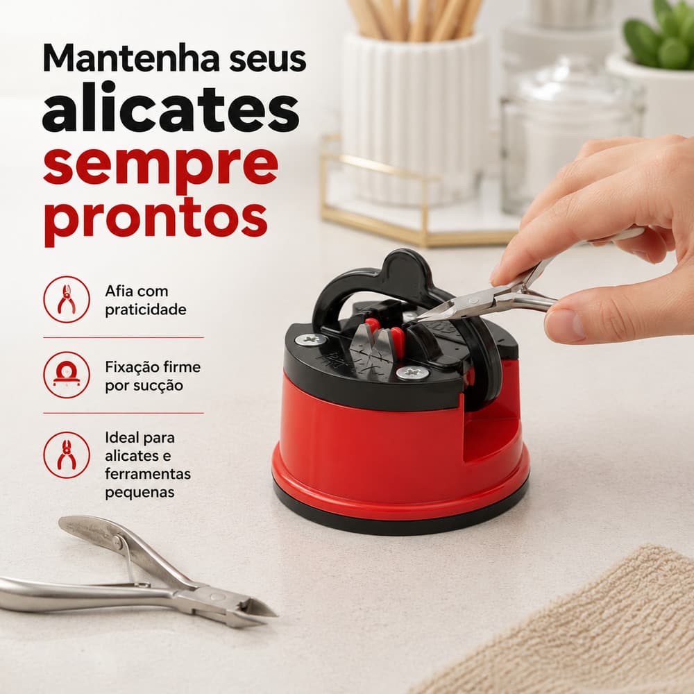 Amolador Afiador Portátil Alicate de Unha, Tesouras ou Facas