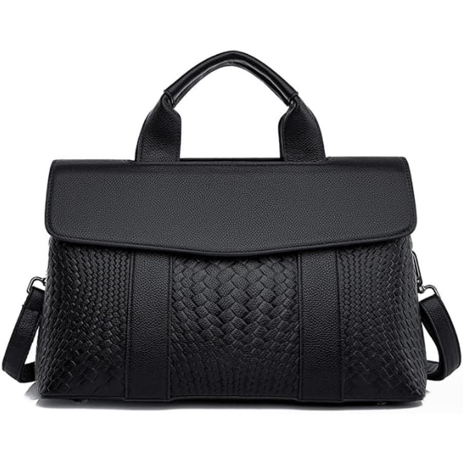 Bolsa de Mão Elegante para Mulheres, Bolsa de Ombro em Couro PU, Maleta de Mão