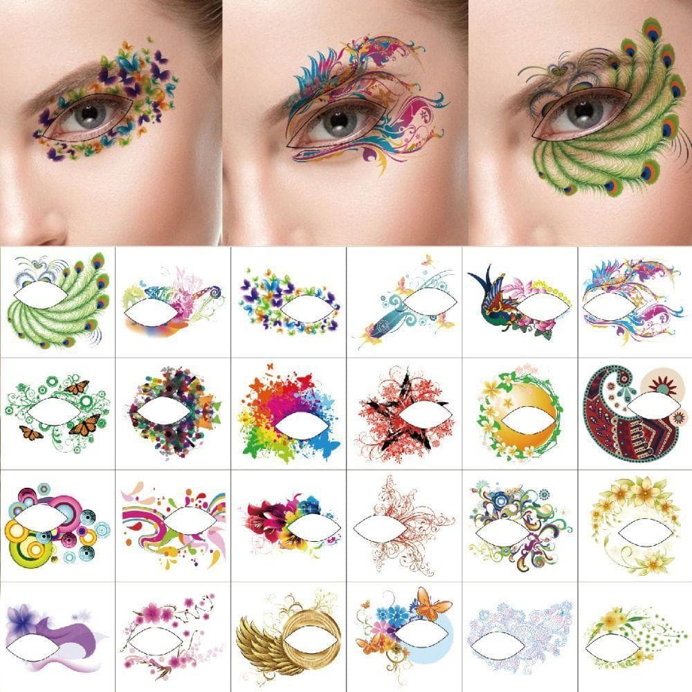 Tatuagem Temporária Para Os Olhos NUKPIO , Adesivos De À Prova D'água Com Transferência De Água , Moda