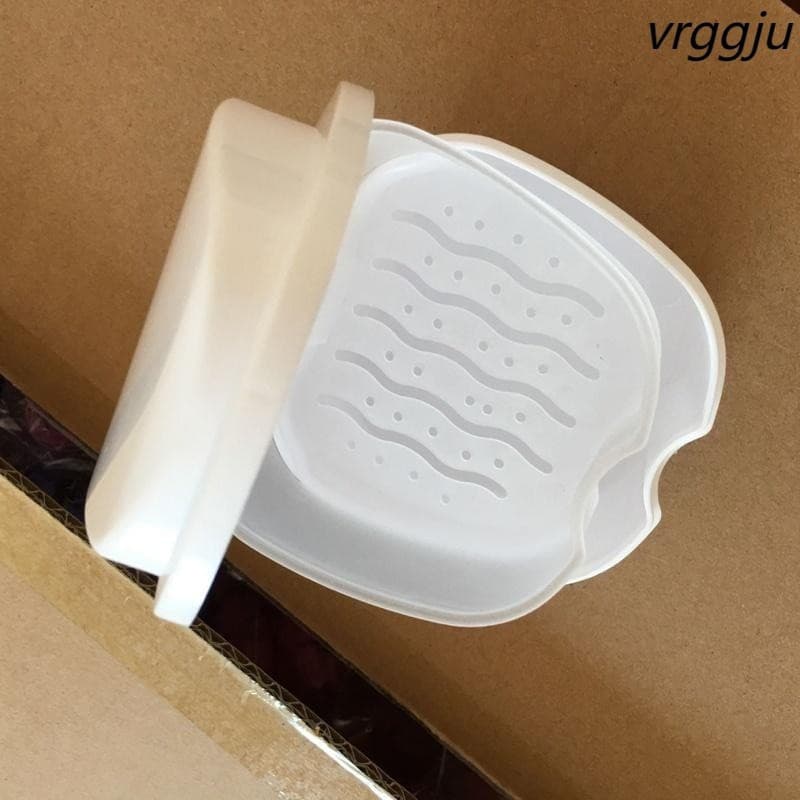 Caixa de armazenamento de dentaduras elegante, estojo de armazenamento de dentaduras com recipiente de malha suspenso.