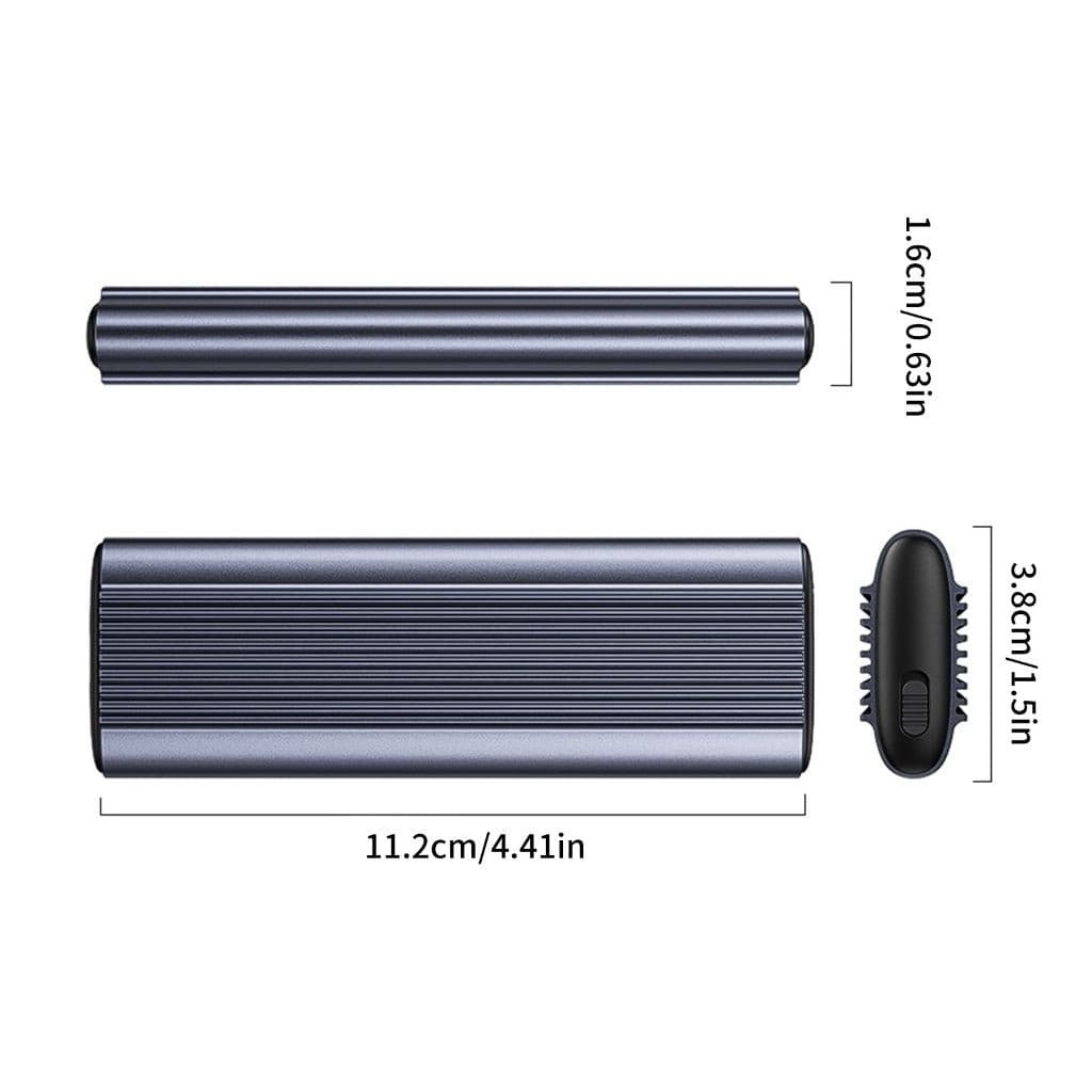 Gabinete Externo SSD M . 2-Dissipação Rápida De Calor Sem Ferramentas De Alumínio NVMe USB3.1 10 Gbps