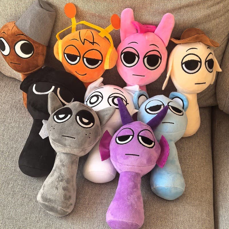 (68 Estilos) Sprunki plush Incredibox Novo Jogo Periférico Brinquedos De Pelúcia Dança Ritmo Caixa Presentes Para Crianç