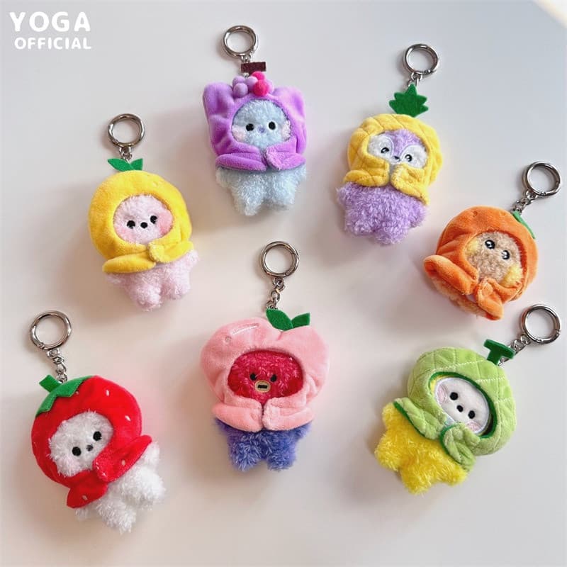 Chaveiro de Pelúcia Fofo da Série Frutas KPOP BTS BT21 MDXQ