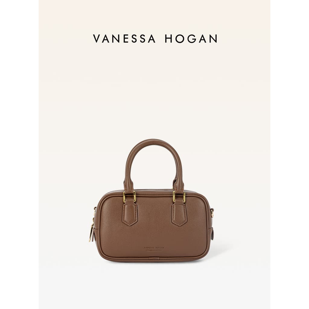 [Presente Tanabata] Bolsa Feminina VH Bolsa Torrada de Feijão Vermelho Couro Genuíno Casual Portátil Commuter All-Match