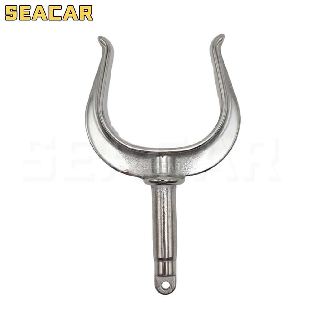 Suporte de remo em aço inoxidável 316 para barco, suporte de anel em forma de V, garfo de remo, acessórios de ferragens