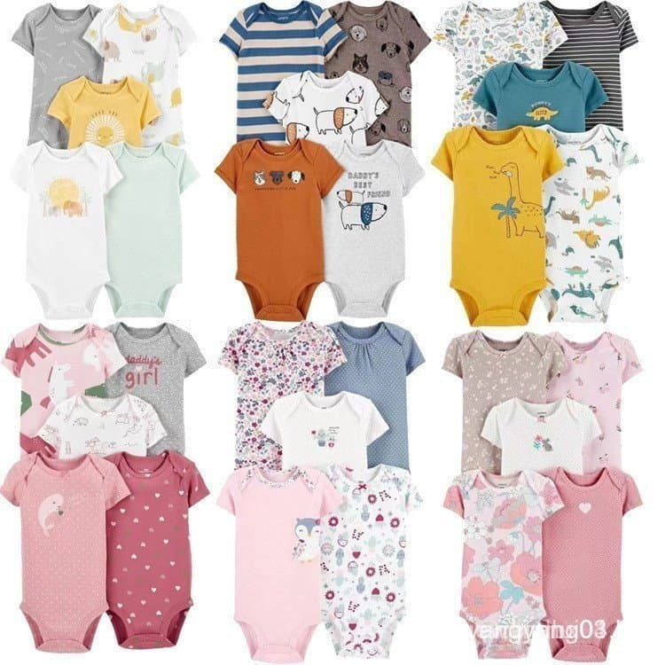 Conjunto de Roupas para Meninos Carter's/Conjunto de Roupas de Manga Curta para Bebê/JAPU ZBMK YWU7 IKAT Conjunto de 5 P
