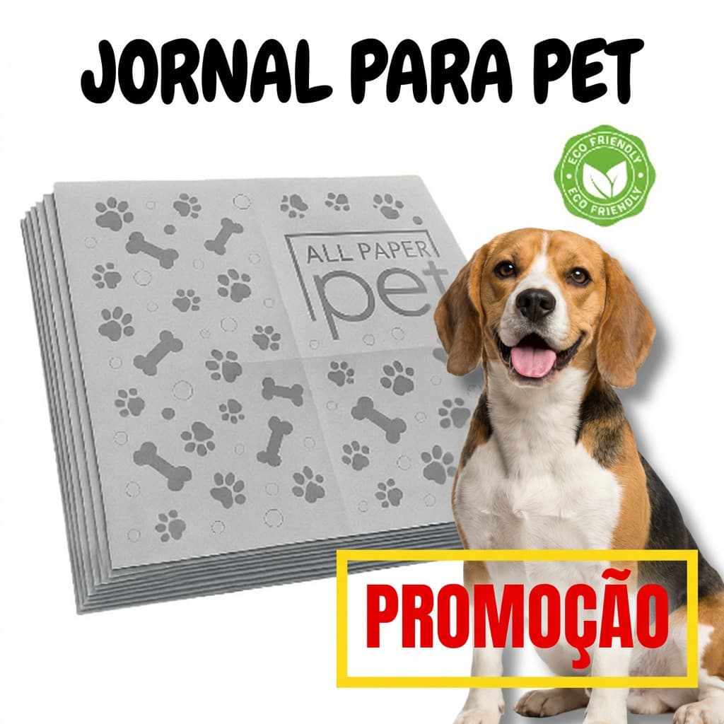 Jornal Higiênico Pet - 1kg c/ 60 Folhas
