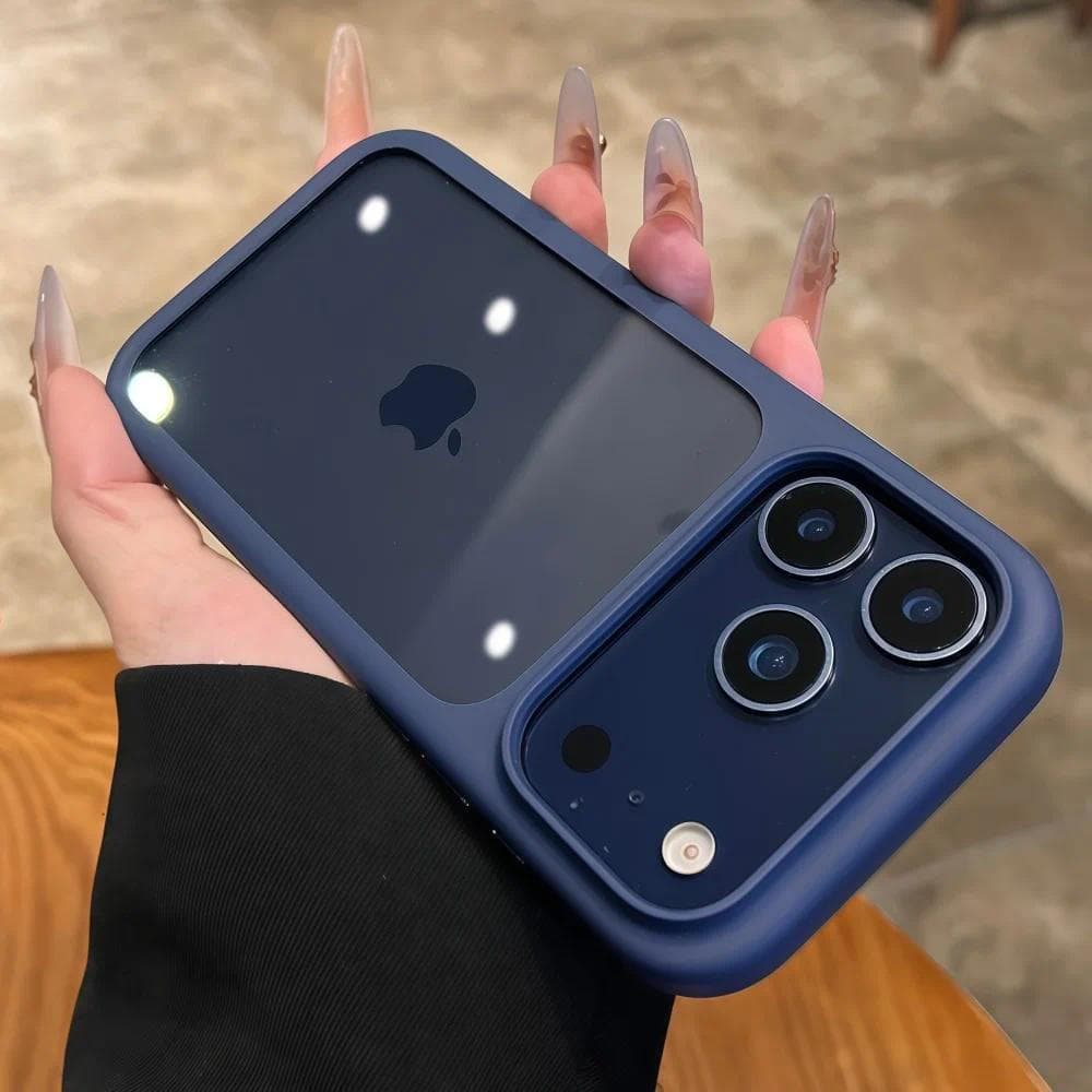 Capa Transparente 0PTT com Botão de Toque para Câmera Inteligente para iPhone 17 Pro Max 17 17 Air 16 15 14 13 À Pr