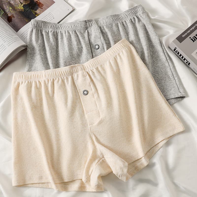 Pacote com 2 cuecas boxer masculinas de algodão puro, respiráveis, soltas, modernas, estilosas, confortáveis, com corte