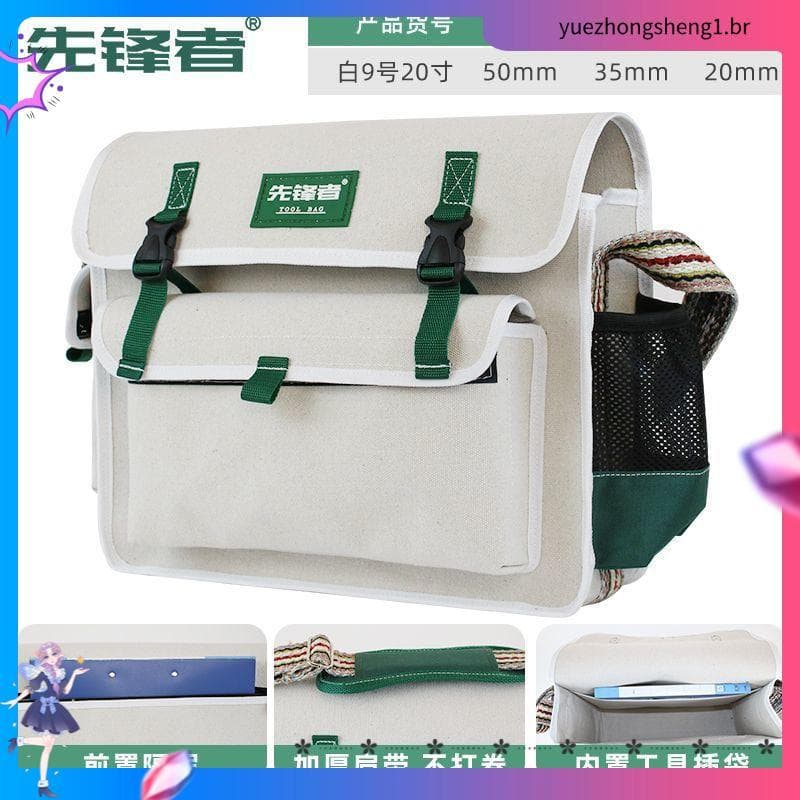 Pioneer novo estilo Multi-camada kit de ferramentas local de construção trabalho mochila mineiro saco de lona Inoue carp