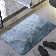 Tapete Retangular Banheiro Antiderrapante Absorvente Macio Pisa Decoração Porta Banheiro Carpete