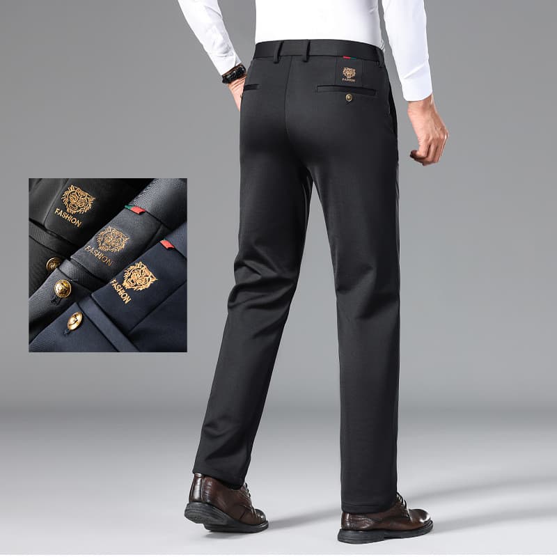 Novo produto verão masculino Casual calças de seda gelo Drape calças masculinas calças masculinas verão fino calças de v
